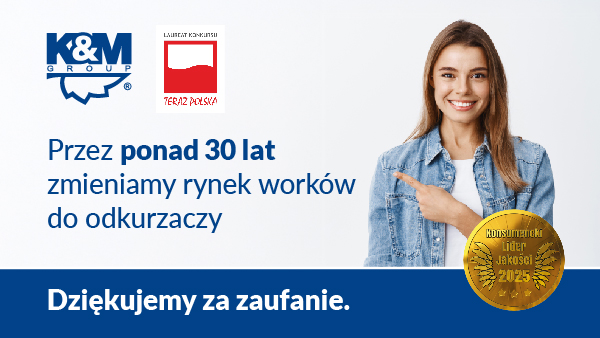 Złote Godło Konsumencki Lider Jakości 2025 - K&M